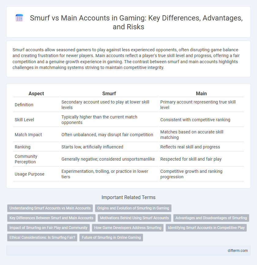 Smurf vs Main Accounts in Gaming: Key Differences, Advantages, and Risks