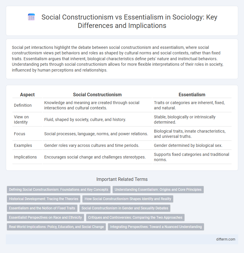 Social Constructionism vs Essentialism in Sociology: Key Differences and Implications