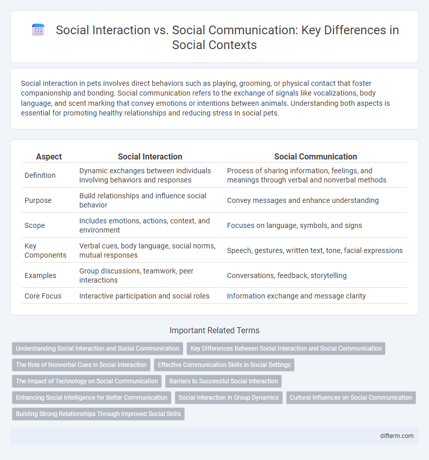 Social Interaction vs. Social Communication: Key Differences in Social Contexts