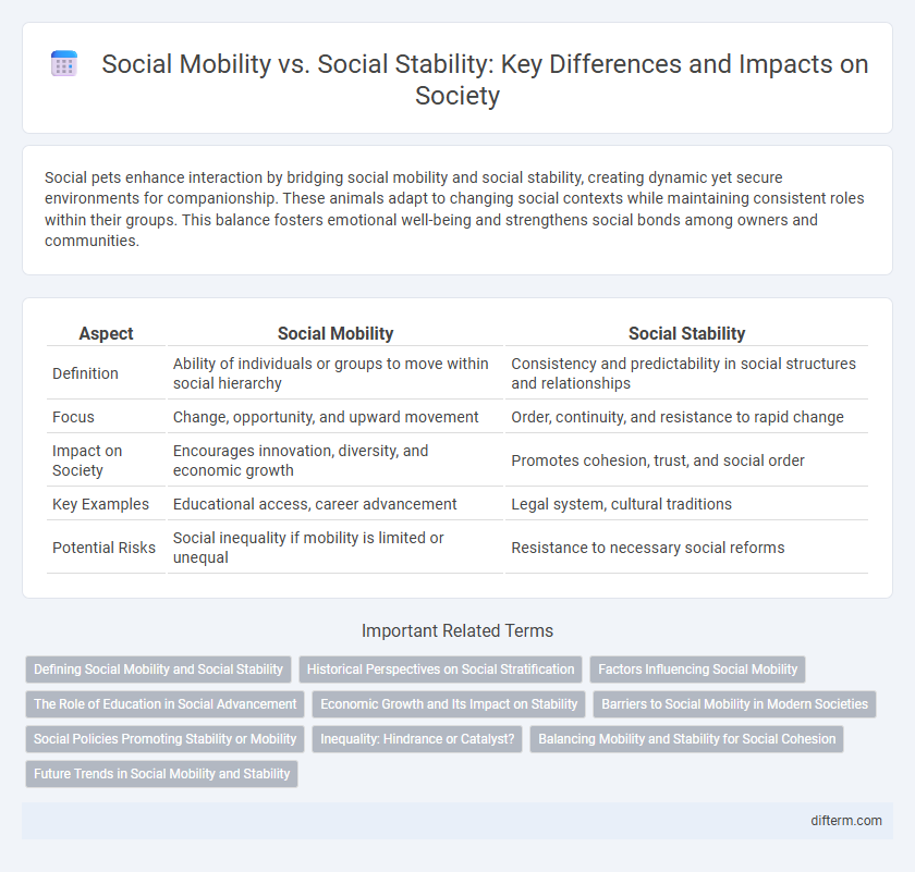Social Mobility vs. Social Stability: Key Differences and Impacts on Society
