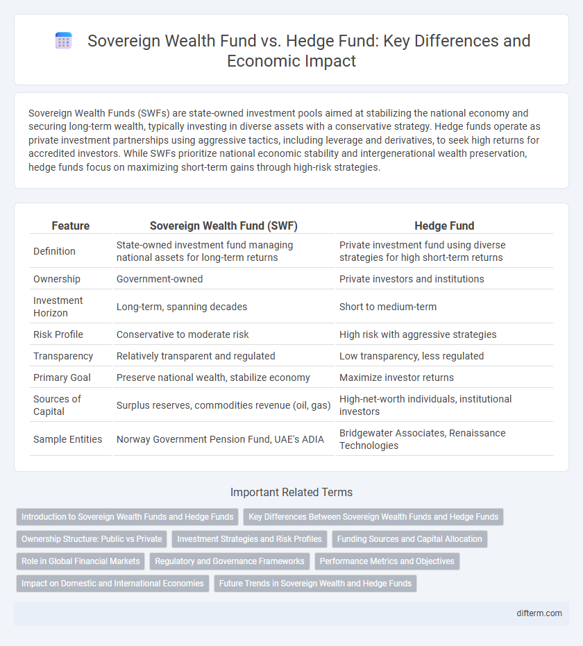 Sovereign Wealth Fund vs. Hedge Fund: Key Differences and Economic Impact