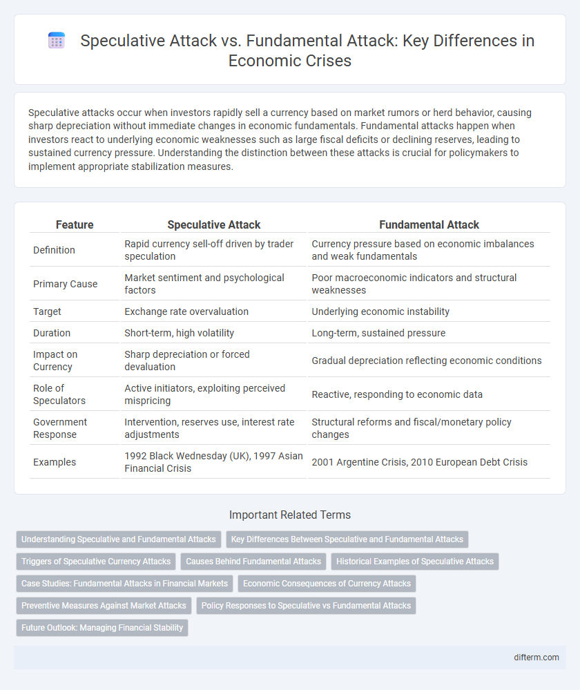 Speculative Attack vs. Fundamental Attack: Key Differences in Economic Crises