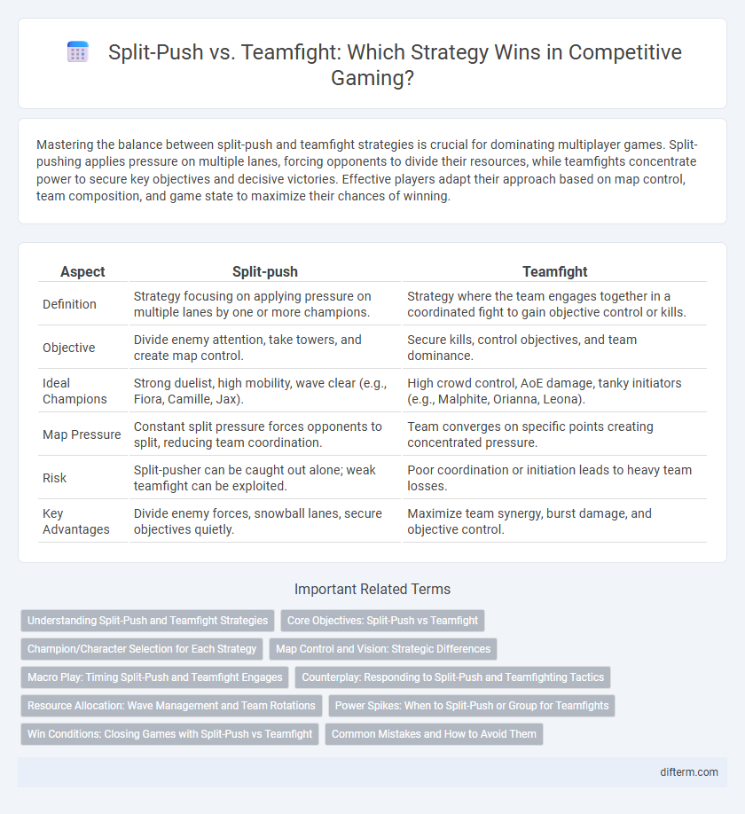 Split-Push vs. Teamfight: Which Strategy Wins in Competitive Gaming?