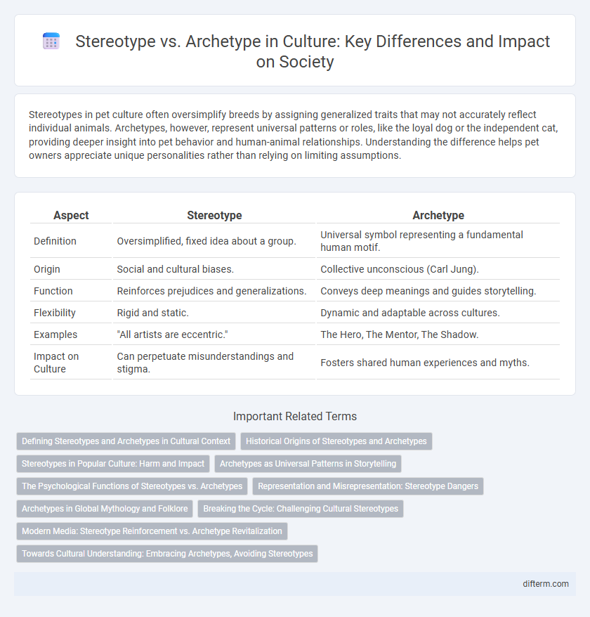 Stereotype vs. Archetype in Culture: Key Differences and Impact on Society