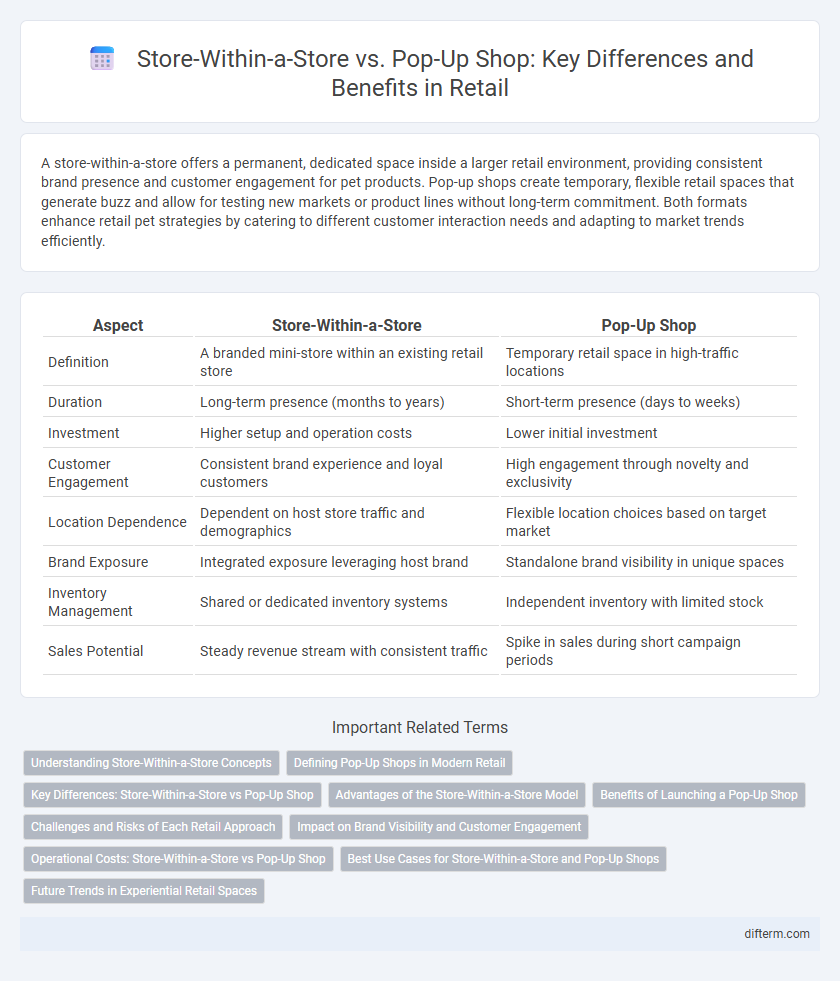 Store-Within-a-Store vs. Pop-Up Shop: Key Differences and Benefits in Retail