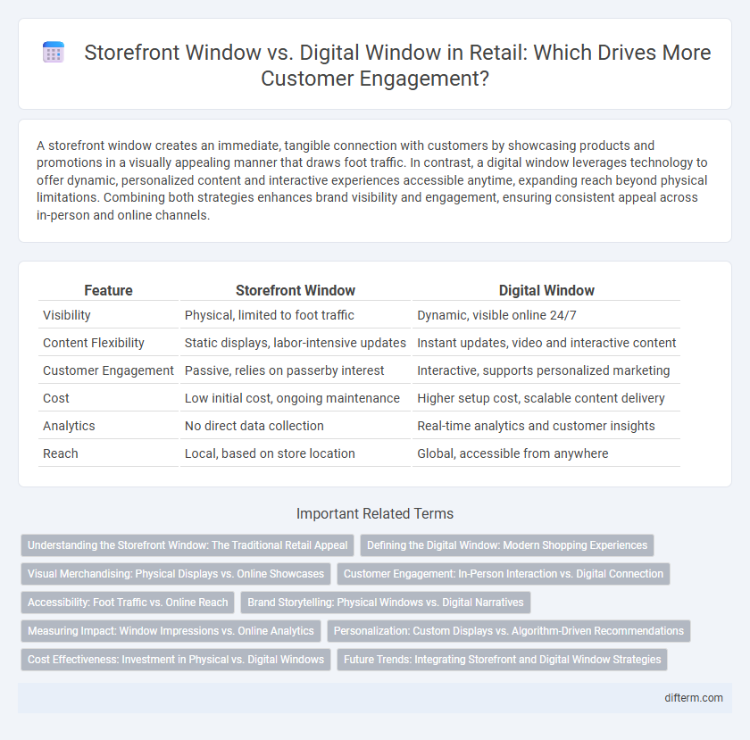 Storefront Window vs. Digital Window in Retail: Which Drives More Customer Engagement?