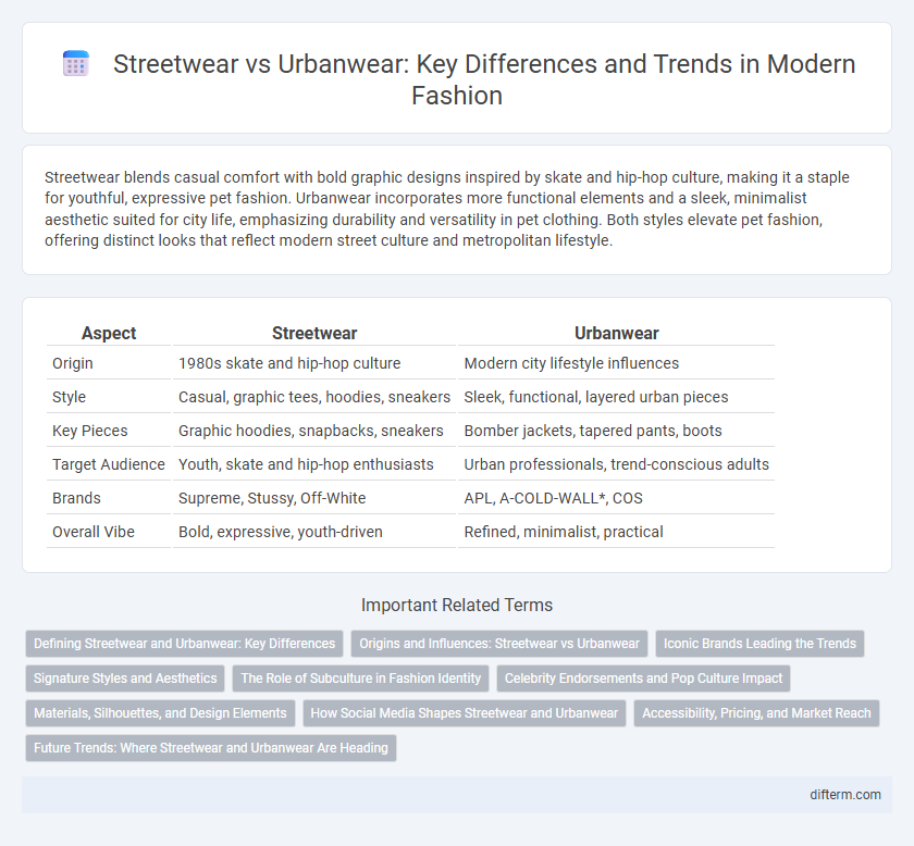 Streetwear vs Urbanwear: Key Differences and Trends in Modern Fashion