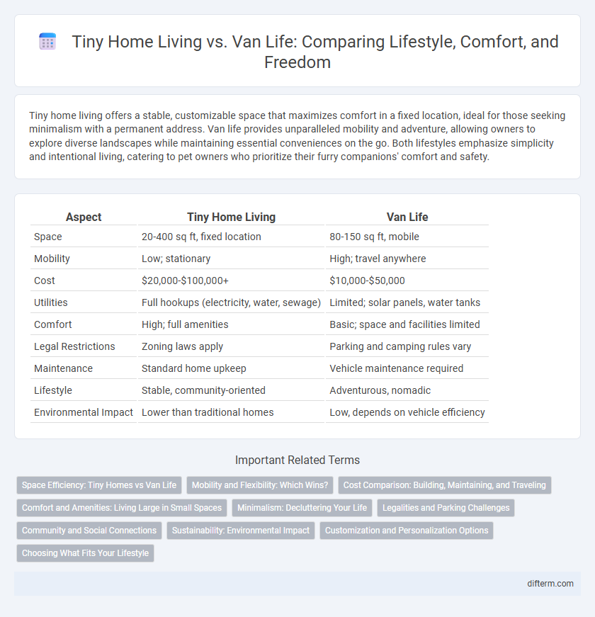 Tiny Home Living vs. Van Life: Comparing Lifestyle, Comfort, and Freedom