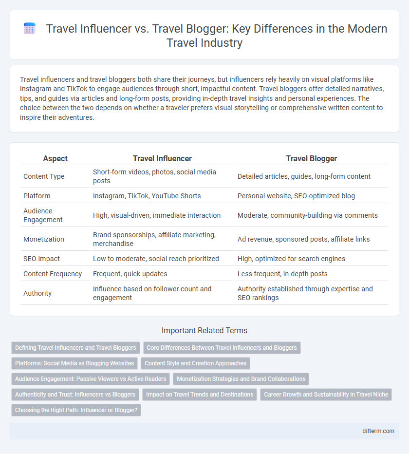 Travel Influencer vs. Travel Blogger: Key Differences in the Modern Travel Industry