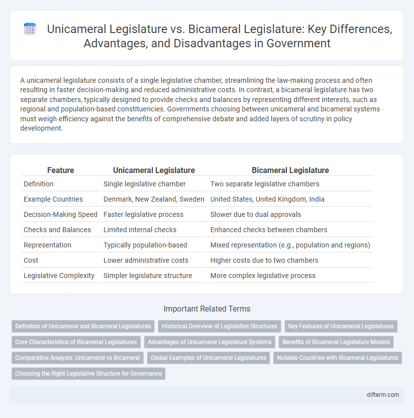 Unicameral Legislature vs. Bicameral Legislature: Key Differences, Advantages, and Disadvantages in Government