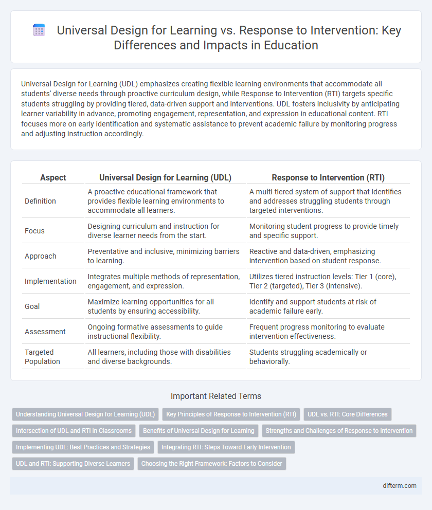 Universal Design for Learning vs. Response to Intervention: Key Differences and Impacts in Education