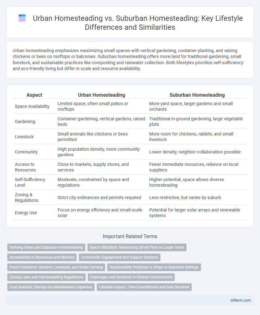 Urban Homesteading vs. Suburban Homesteading: Key Lifestyle Differences and Similarities