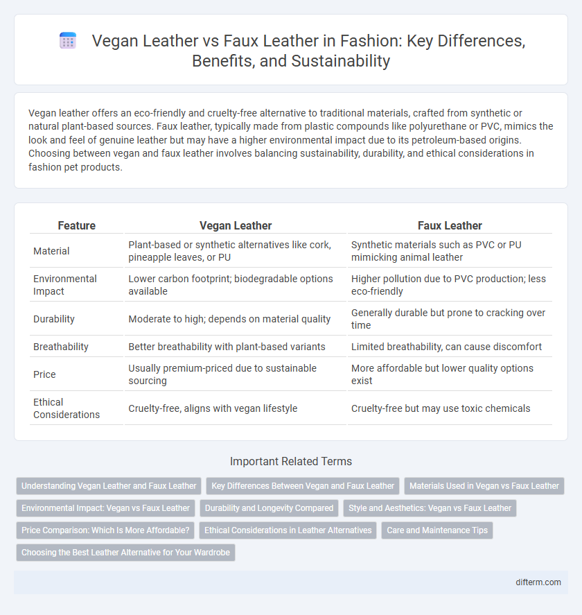 Vegan Leather vs Faux Leather in Fashion: Key Differences, Benefits, and Sustainability