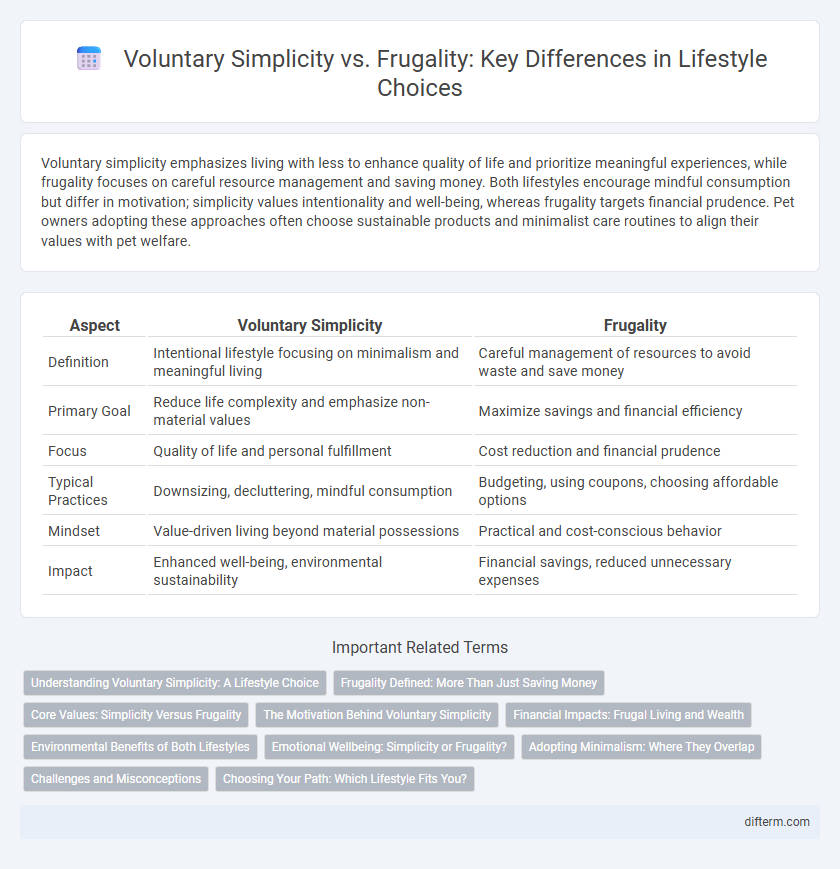 Voluntary Simplicity vs. Frugality: Key Differences in Lifestyle Choices