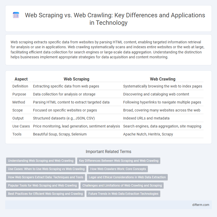 Web Scraping vs. Web Crawling: Key Differences and Applications in Technology