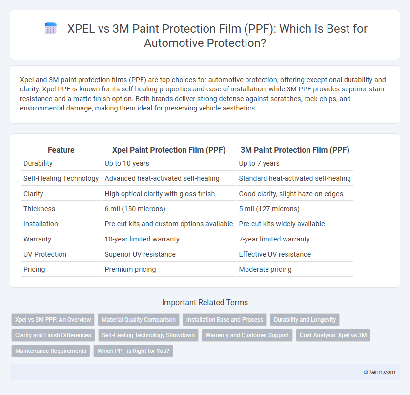 XPEL vs 3M Paint Protection Film (PPF): Which Is Best for Automotive Protection?