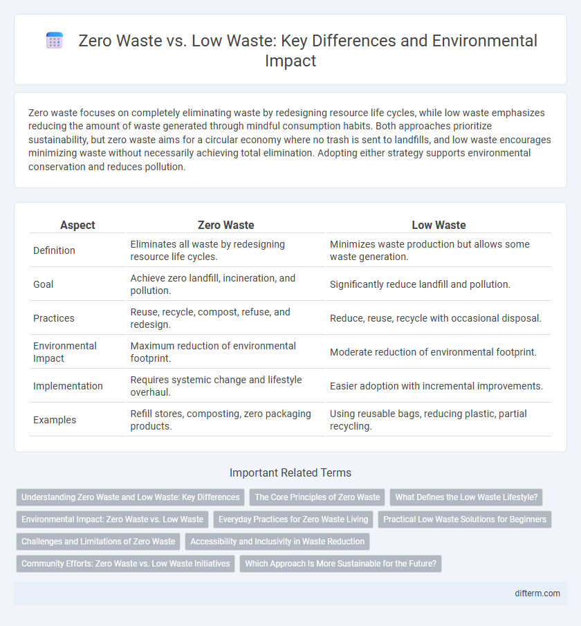 Zero Waste vs. Low Waste: Key Differences and Environmental Impact