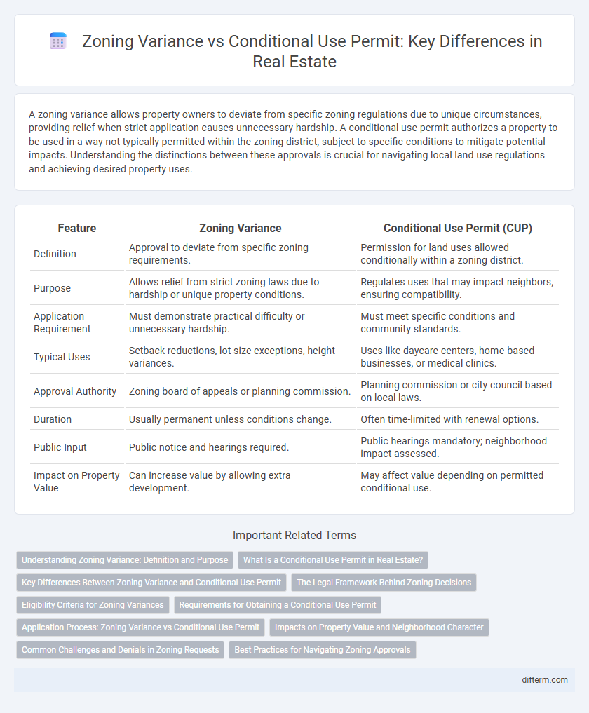 Zoning Variance vs Conditional Use Permit: Key Differences in Real Estate