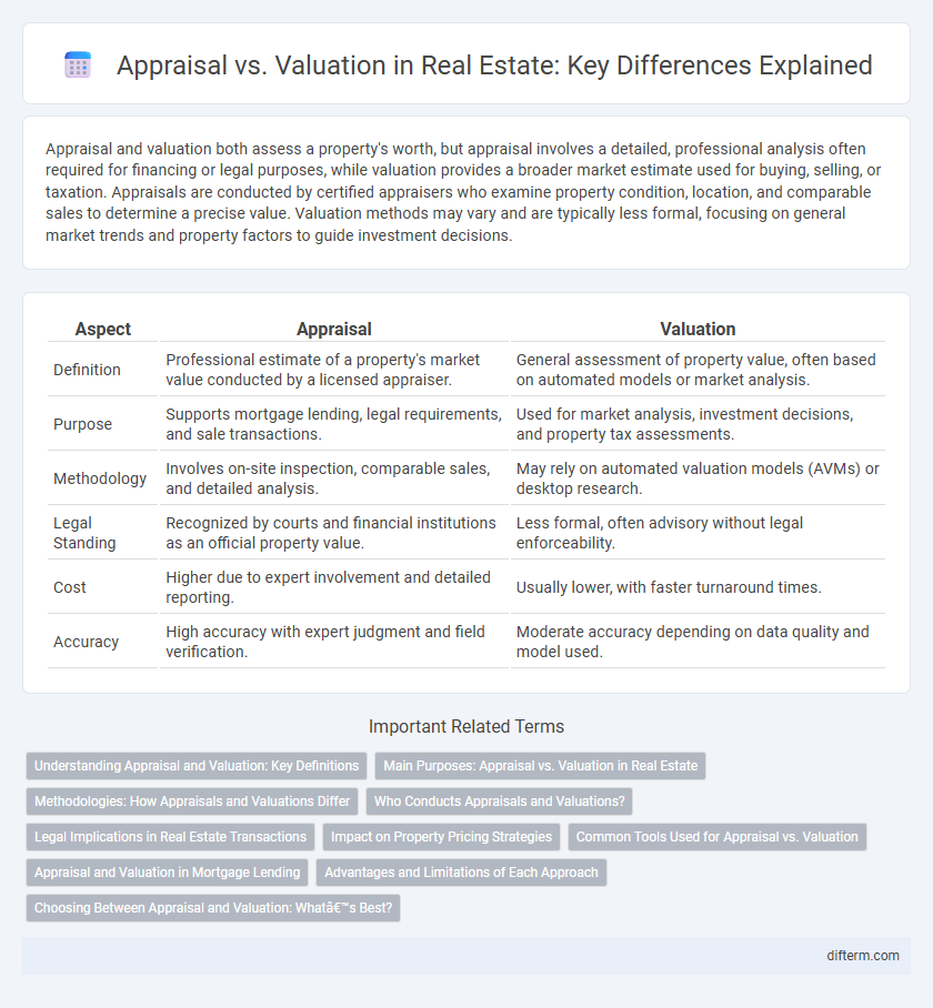 Appraisal vs. Valuation in Real Estate: Key Differences Explained