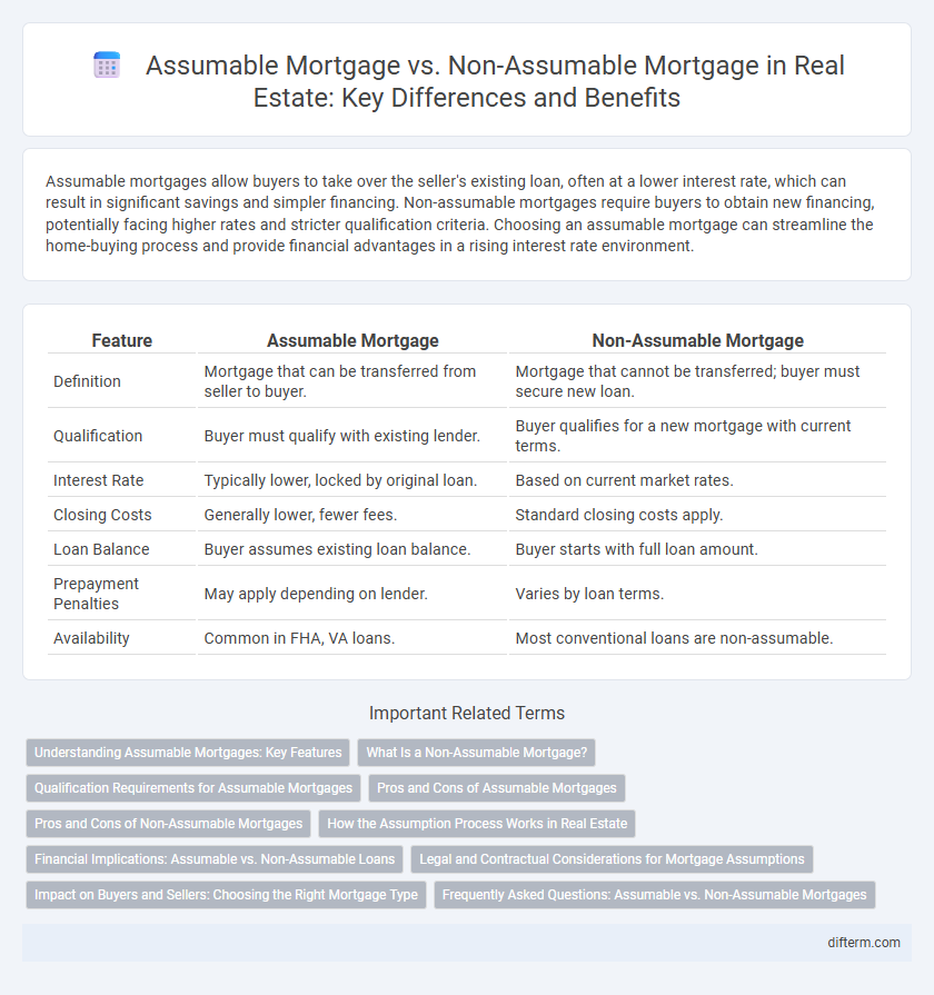 Assumable Mortgage vs. Non-Assumable Mortgage in Real Estate: Key Differences and Benefits