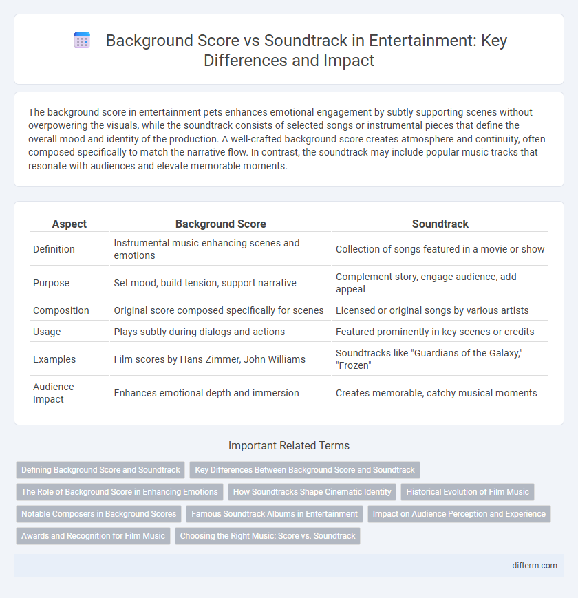 Background Score vs Soundtrack in Entertainment: Key Differences and Impact