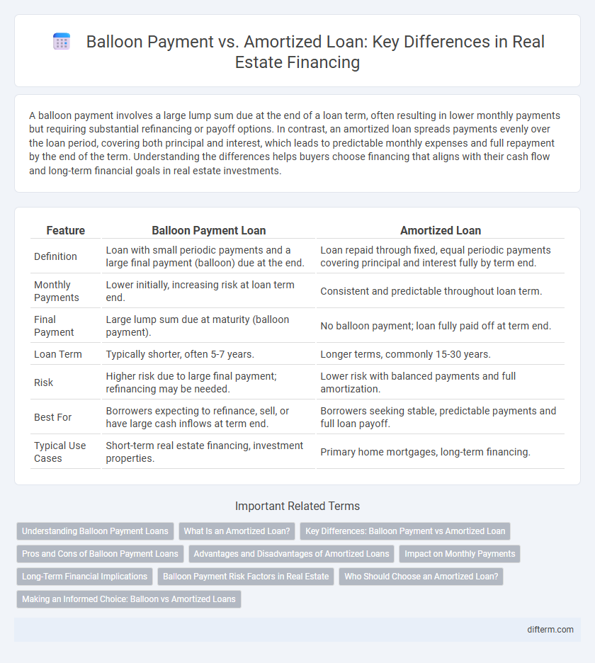 Balloon Payment vs. Amortized Loan: Key Differences in Real Estate Financing