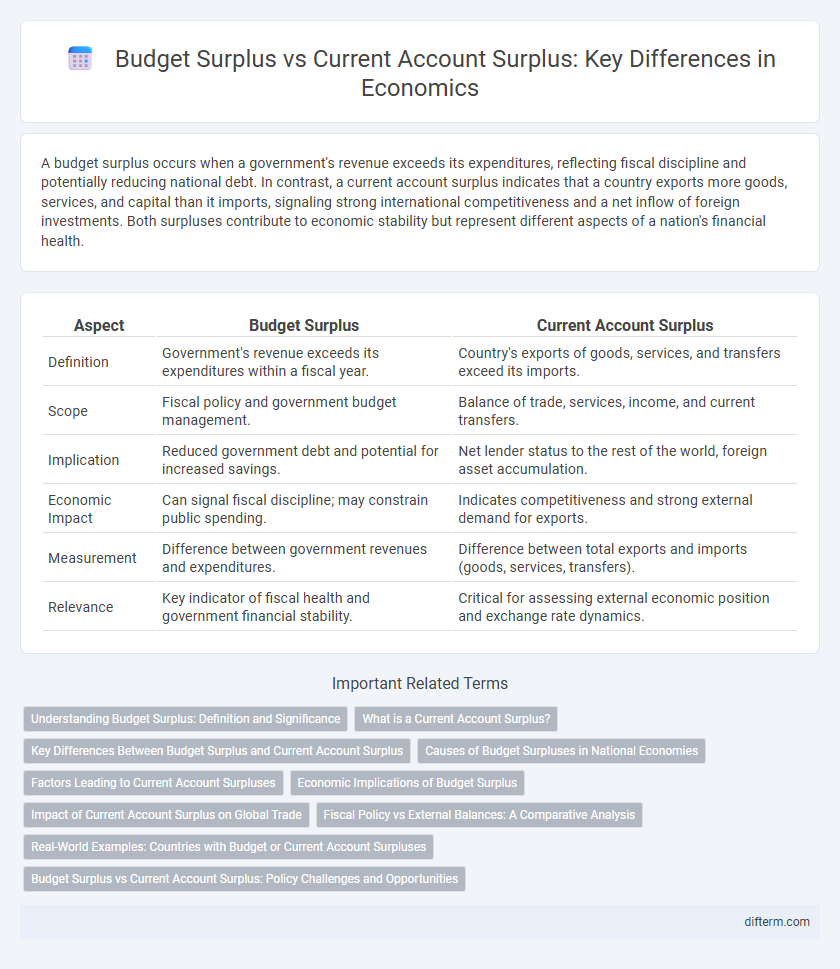 Budget Surplus vs Current Account Surplus: Key Differences in Economics