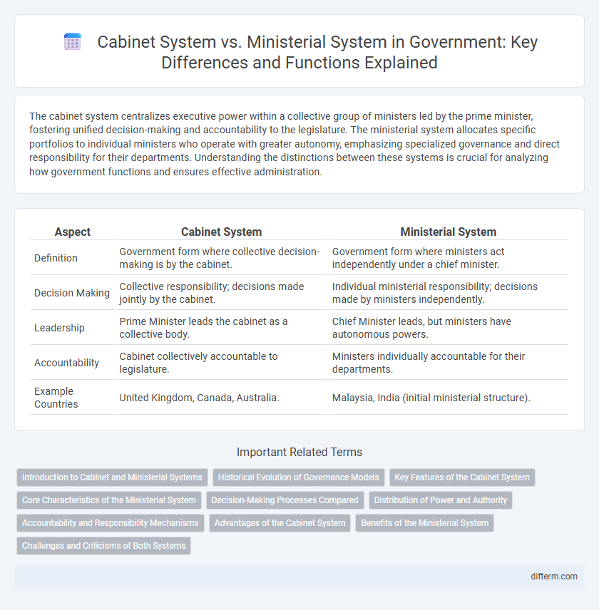 Cabinet System vs. Ministerial System in Government: Key Differences and Functions Explained