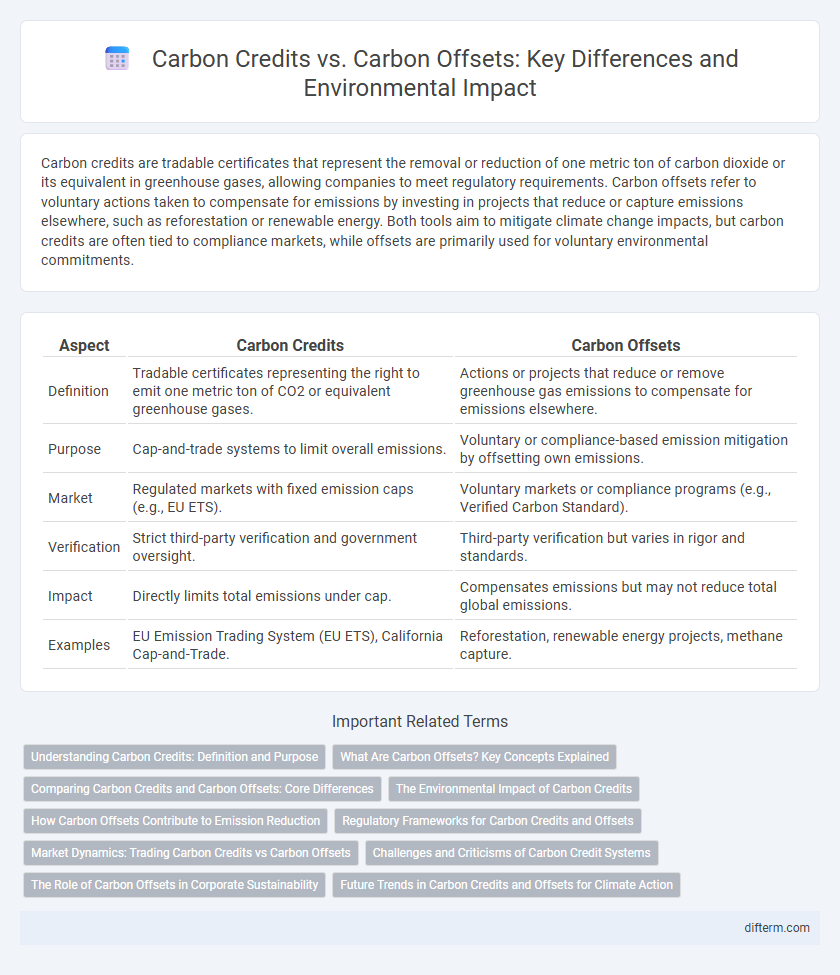 Carbon Credits vs. Carbon Offsets: Key Differences and Environmental Impact