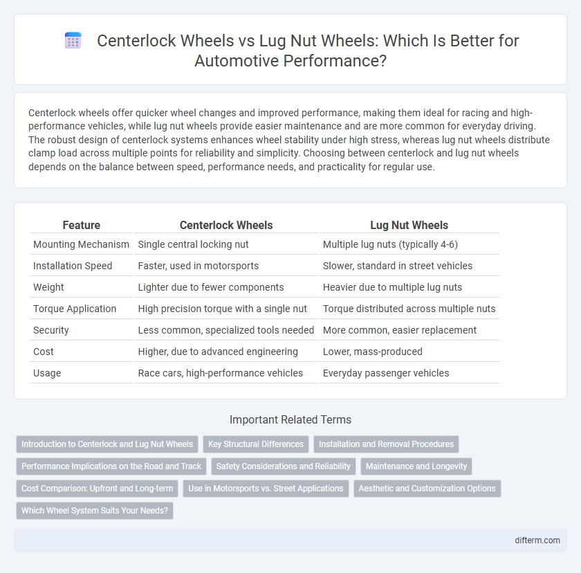Centerlock Wheels vs Lug Nut Wheels: Which Is Better for Automotive Performance?