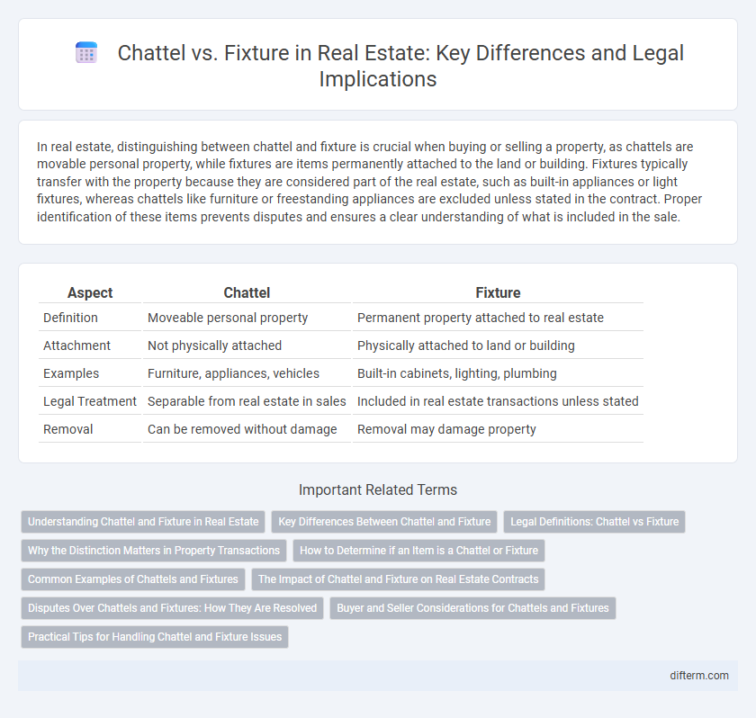 Chattel vs. Fixture in Real Estate: Key Differences and Legal Implications