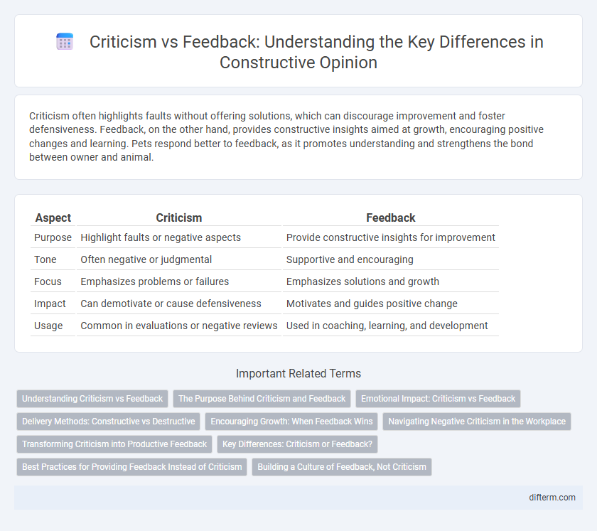 Criticism vs Feedback: Understanding the Key Differences in Constructive Opinion