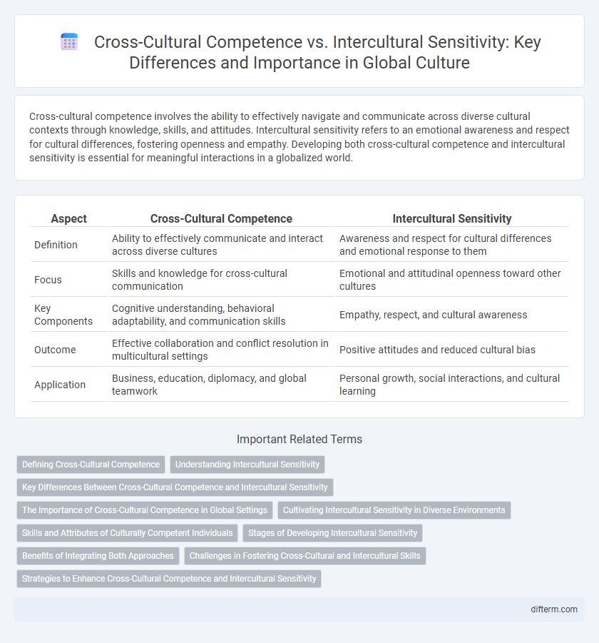 Cross-Cultural Competence vs. Intercultural Sensitivity: Key Differences and Importance in Global Culture
