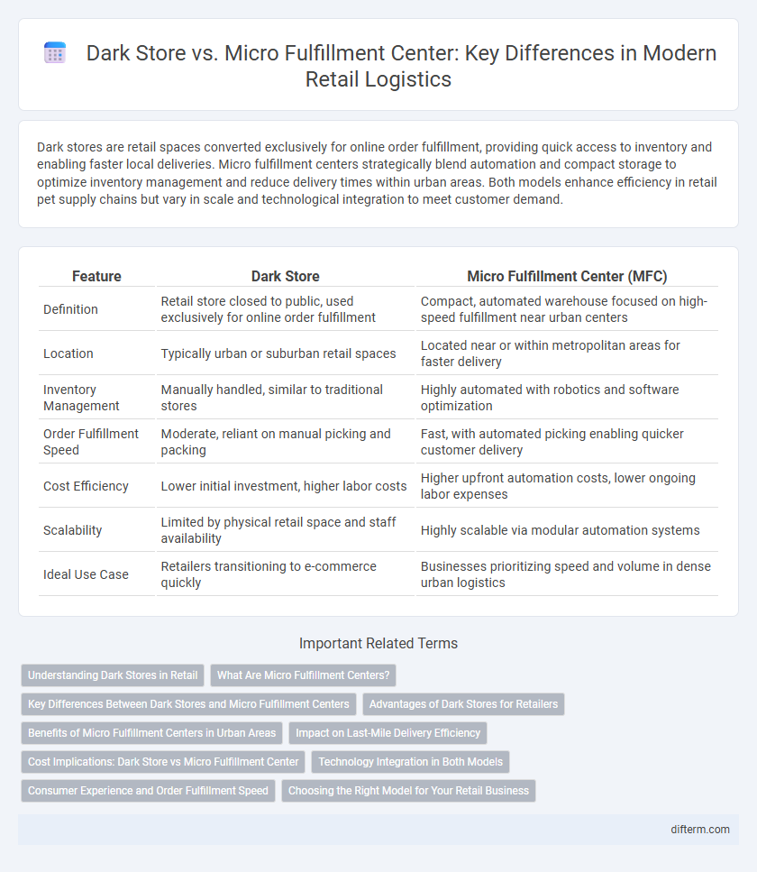 Dark Store vs. Micro Fulfillment Center: Key Differences in Modern Retail Logistics