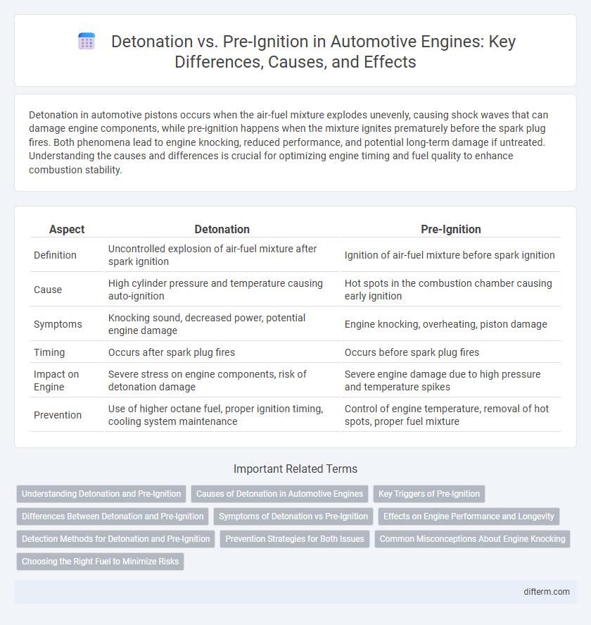 Detonation vs. Pre-Ignition in Automotive Engines: Key Differences, Causes, and Effects