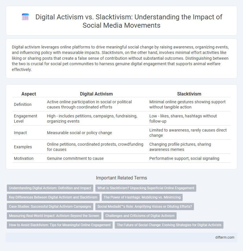 Digital Activism vs. Slacktivism: Understanding the Impact of Social Media Movements