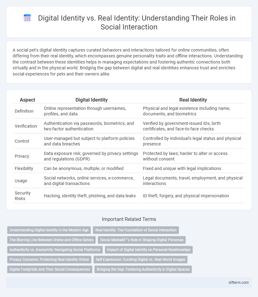 Digital Identity vs. Real Identity: Understanding Their Roles in Social Interaction