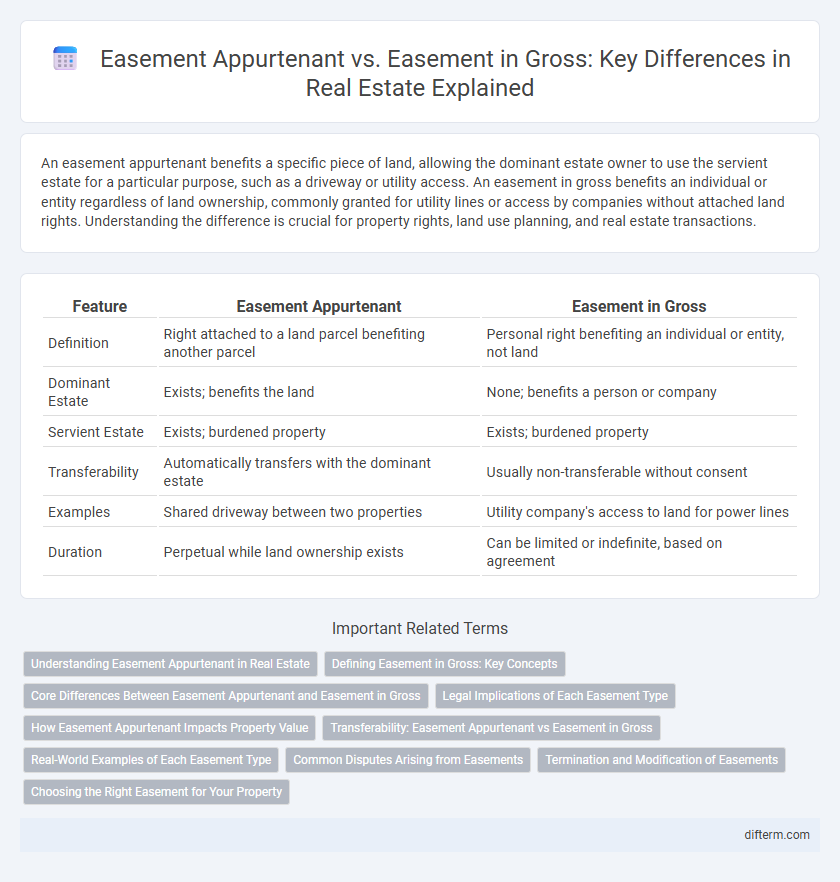 Easement Appurtenant vs. Easement in Gross: Key Differences in Real Estate Explained