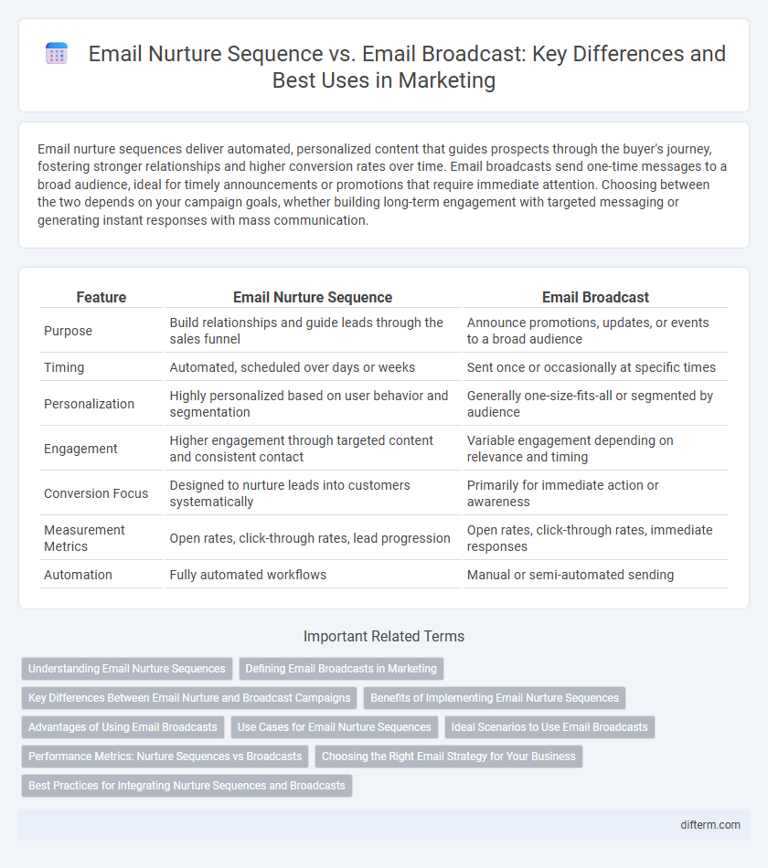 Email Nurture Sequence vs. Email Broadcast: Key Differences and Best Uses in Marketing