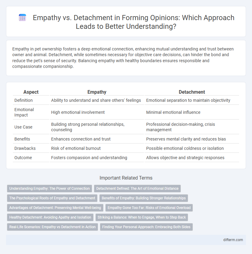 Empathy vs. Detachment in Forming Opinions: Which Approach Leads to Better Understanding?
