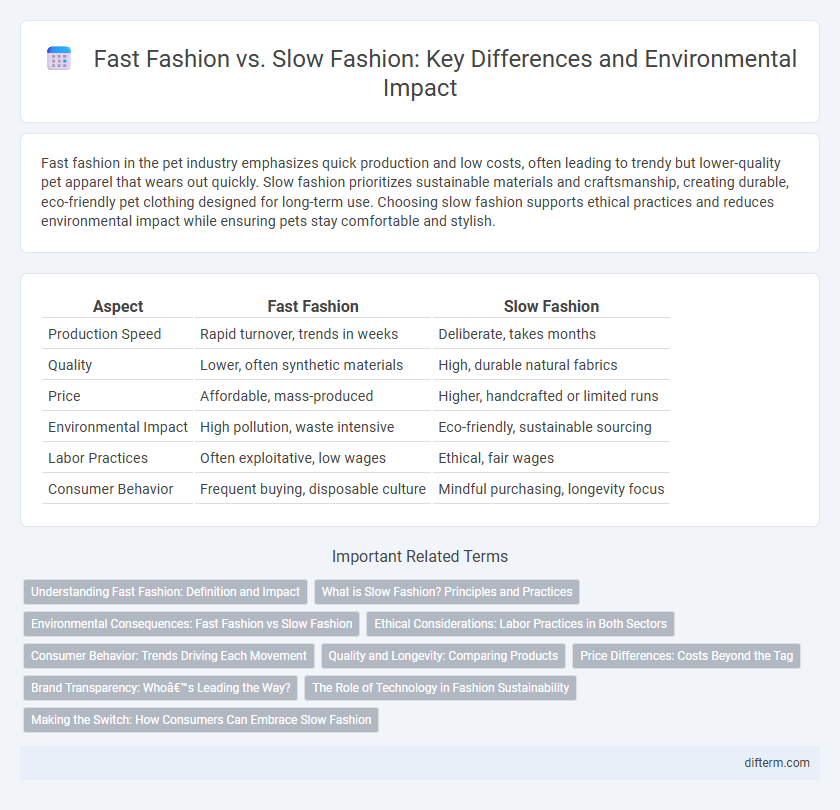 Fast Fashion vs. Slow Fashion: Key Differences and Environmental Impact