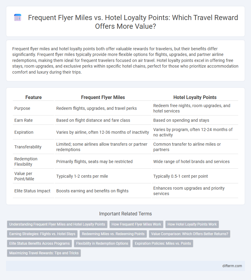 Frequent Flyer Miles vs. Hotel Loyalty Points: Which Travel Reward Offers More Value?