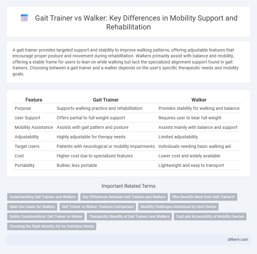 Gait Trainer vs Walker: Key Differences in Mobility Support and Rehabilitation