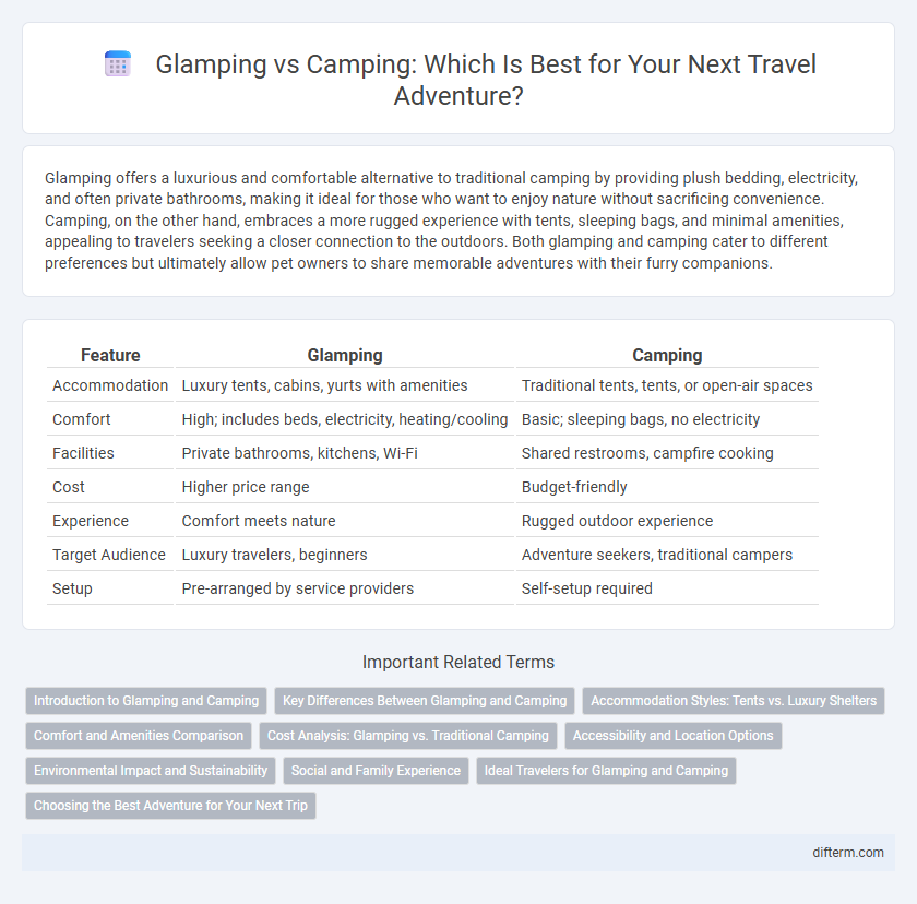 Glamping vs Camping: Which Is Best for Your Next Travel Adventure?