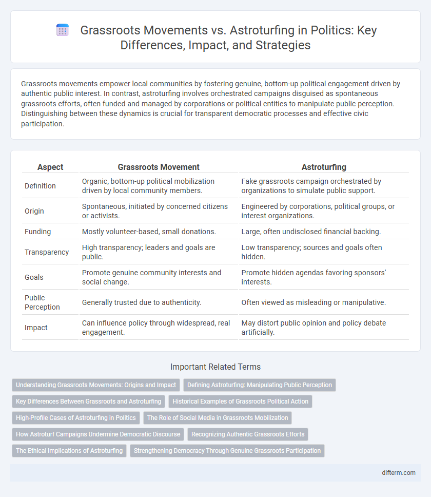 Grassroots Movements vs. Astroturfing in Politics: Key Differences, Impact, and Strategies