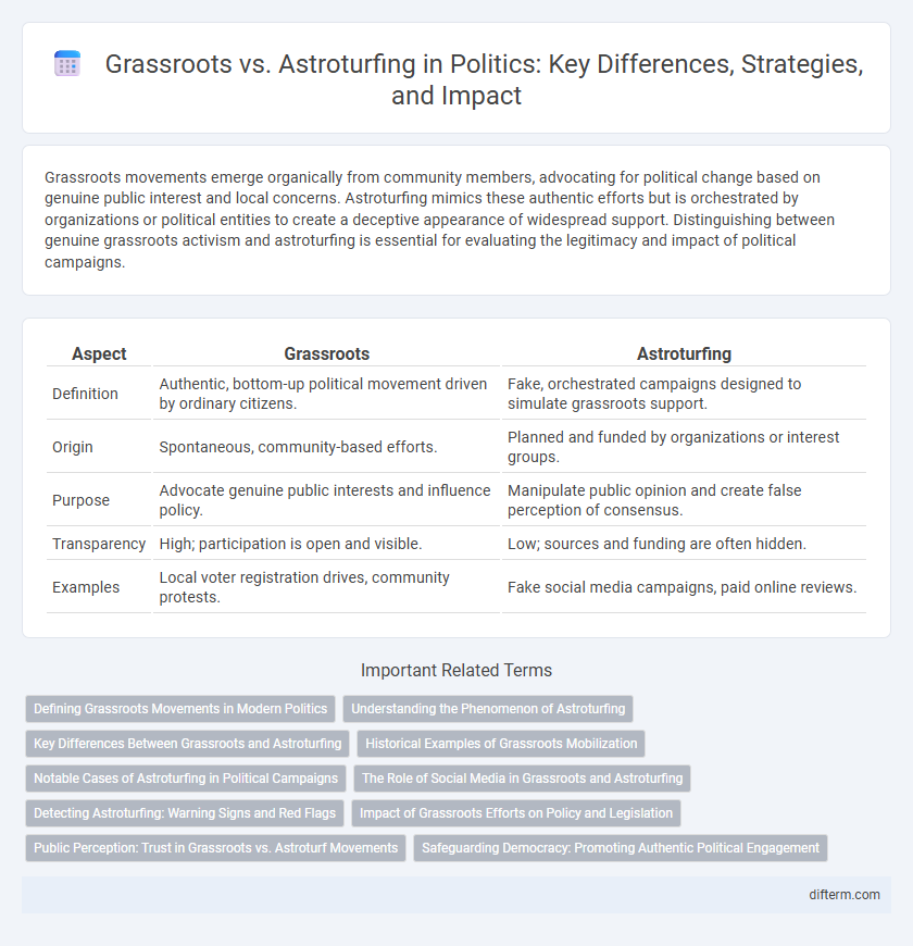 Grassroots vs. Astroturfing in Politics: Key Differences, Strategies, and Impact