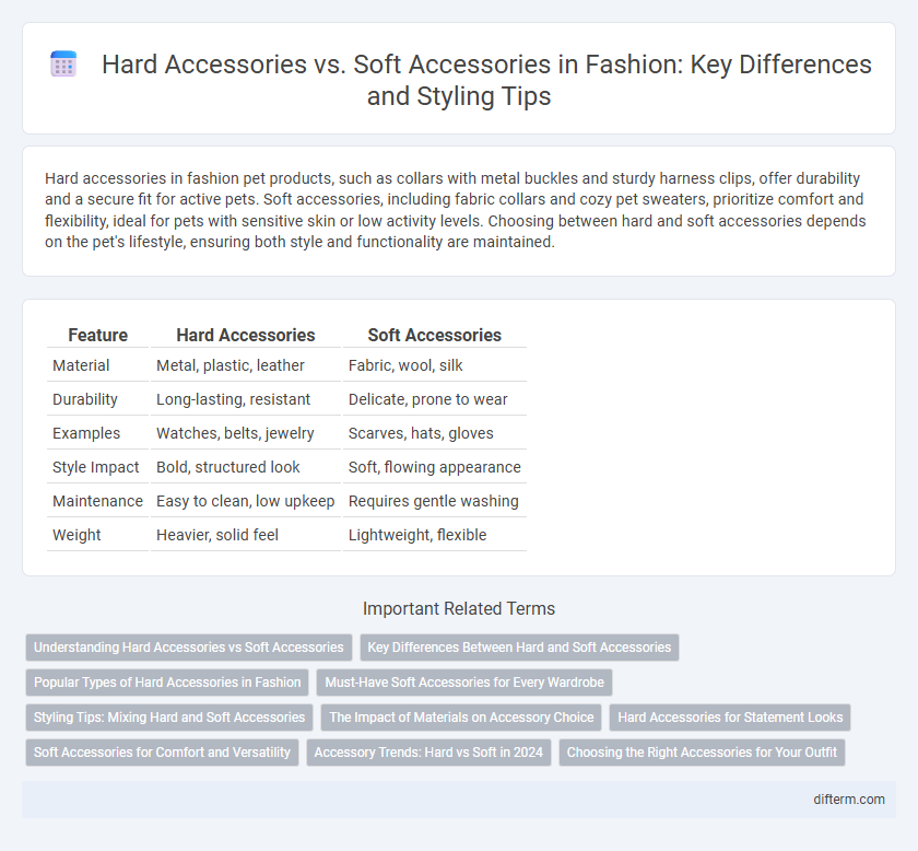 Hard Accessories vs. Soft Accessories in Fashion: Key Differences and Styling Tips