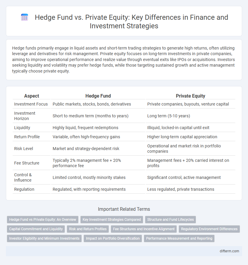 Hedge Fund vs. Private Equity: Key Differences in Finance and Investment Strategies