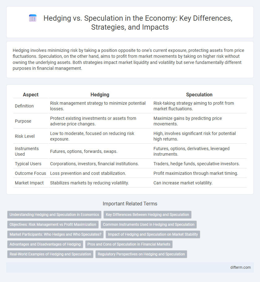 Hedging vs. Speculation in the Economy: Key Differences, Strategies, and Impacts