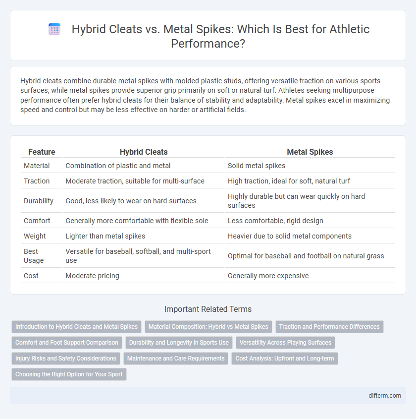 Hybrid Cleats vs. Metal Spikes: Which Is Best for Athletic Performance?
